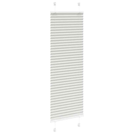 Plisserad persienn ljusgrå 50x150cm tyg bredd 49,4cm polyester