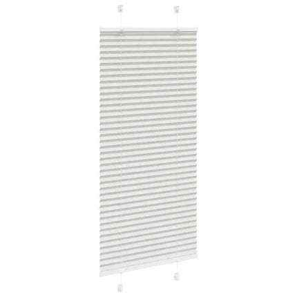 Plisserad persienn ljusgrå 60x150cm tyg bredd 59,4cm polyester