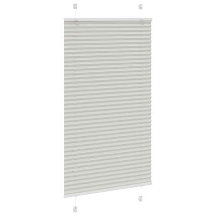 Plisserad persienn ljusgrå 70x150 cm tyg bredd 69,4cm polyester