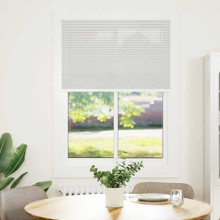 Plisserad persienn ljusgrå 85x150 cm tyg bredd 84,4cm polyester