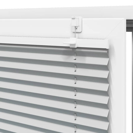 Plisserad persienn ljusgrå 85x150 cm tyg bredd 84,4cm polyester