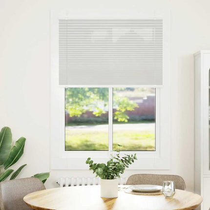 Plisserad persienn ljusgrå 90x150 cm tyg bredd 89,4cm polyester