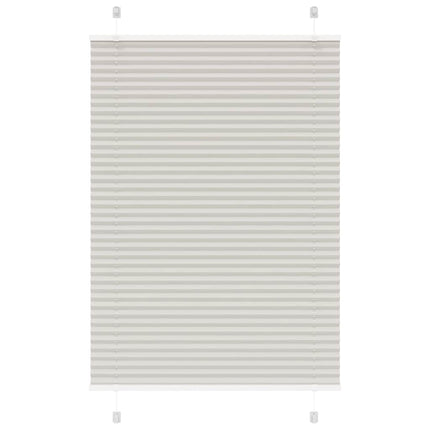 Plisserad persienn ljusgrå 95x150 cm tyg bredd 94,4cm polyester