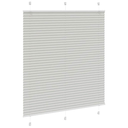 Plisserad persienn ljusgrå 120x150 cm tyg bredd 119,4cm