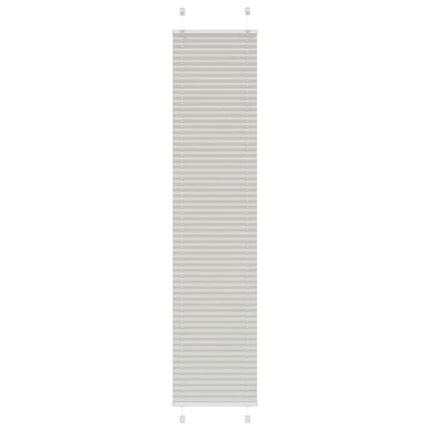 Plisserad persienn ljusgrå 40x200 cm tyg bredd 39,4cm polyester