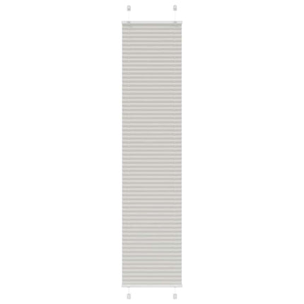 Plisserad persienn ljusgrå 50x200cm tyg bredd 49,4cm polyester