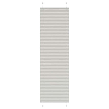 Plisserad persienn ljusgrå 55x200cm tyg bredd 54,4cm polyester