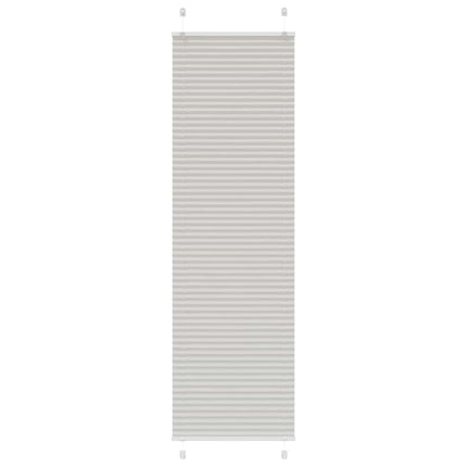 Plisserad persienn ljusgrå 60x200cm tyg bredd 59,4cm polyester