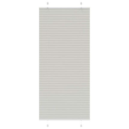 Plisserad persienn ljusgrå 95x200 cm tyg bredd 94,4cm polyester