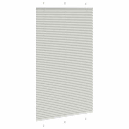 Plisserad persienn ljusgrå 115x200 cm tyg bredd 114,4cm