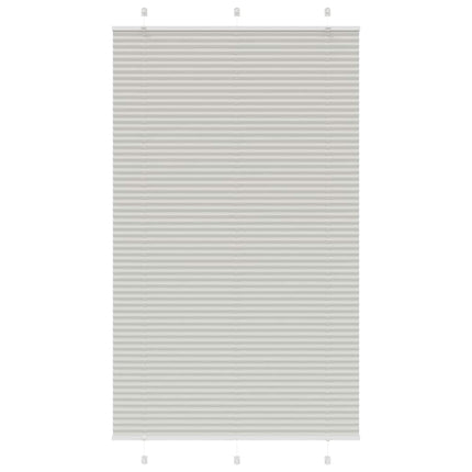 Plisserad persienn ljusgrå 120x200 cm tyg bredd 119,4cm