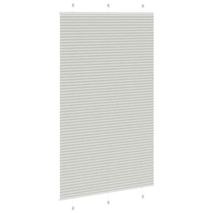 Plisserad persienn ljusgrå 120x200 cm tyg bredd 119,4cm