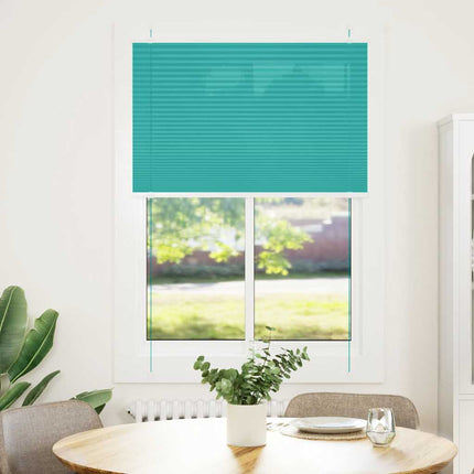 Plisserad persienn bensingrön 100x100 cm tyg bredd 99,4 cm