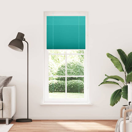 Plisserad persienn bensingrön 85x200 cm tyg bredd 84,4cm