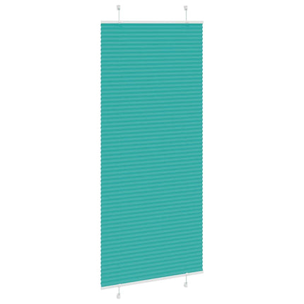 Plisserad persienn bensingrön 90x200 cm tyg bredd 89,4cm