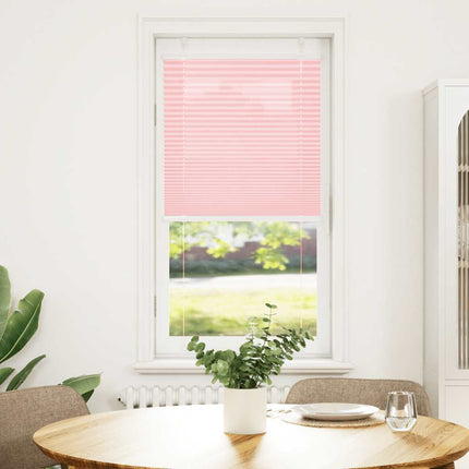 Plisserad persienn rosa 65x100cm tyg bredd 64,4cm polyester