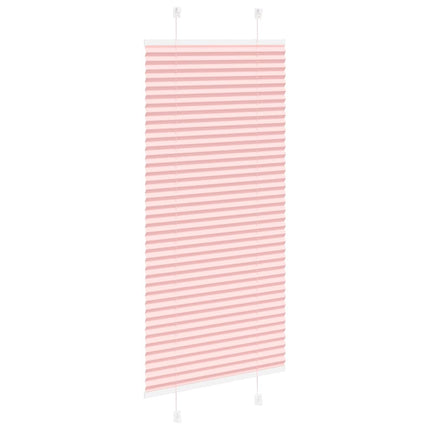 Plisserad persienn rosa 65x100cm tyg bredd 64,4cm polyester
