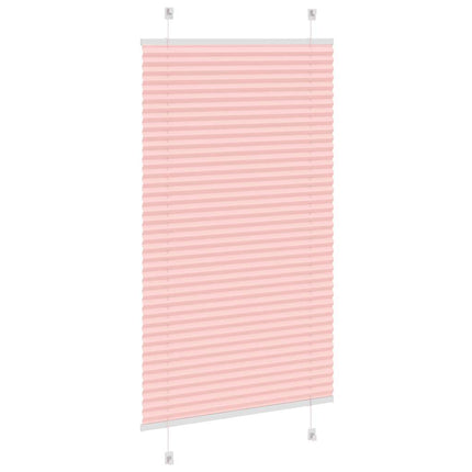 Plisserad persienn rosa 75x100 cm tyg bredd 74,4 cm polyester