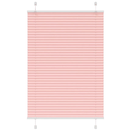 Plisserad persienn rosa 95x100 cm tyg bredd 94,4 cm polyester