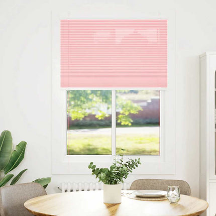 Plisserad persienn rosa 95x100 cm tyg bredd 94,4 cm polyester