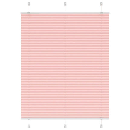 Plisserad persienn rosa 105x100 cm tyg bredd 104,4cm polyester