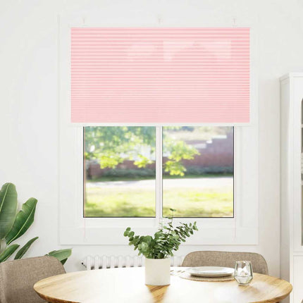 Plisserad persienn rosa 105x100 cm tyg bredd 104,4cm polyester