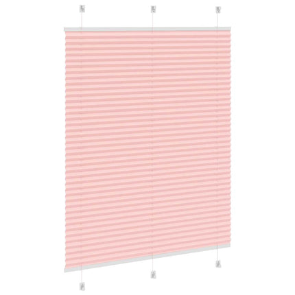 Plisserad persienn rosa 105x100 cm tyg bredd 104,4cm polyester