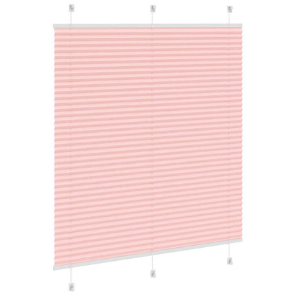 Plisserad persienn rosa 120x100 cm tyg bredd 119,4cm polyester