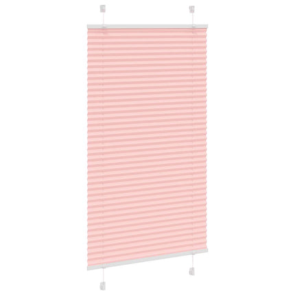 Plisserad persienn rosa 75x150 cm tyg bredd 74,4 cm polyester
