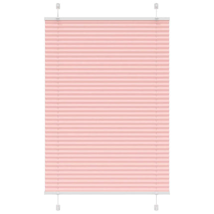 Plisserad persienn rosa 85x150 cm tyg bredd 84,4 cm polyester