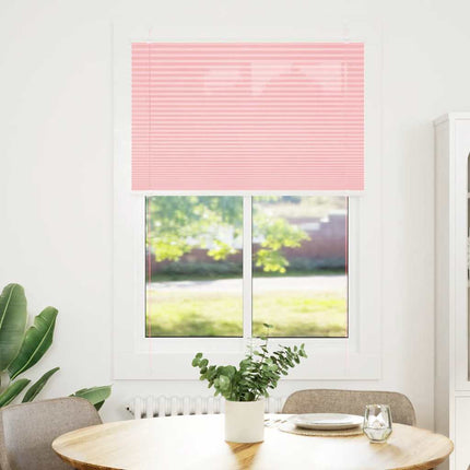 Plisserad persienn rosa 95x150 cm tyg bredd 94,4 cm polyester