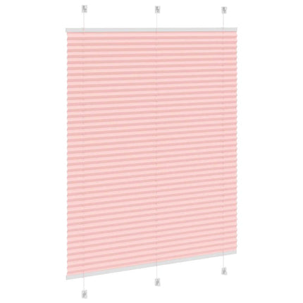 Plisserad persienn rosa 110x150 cm tyg bredd 109,4cm polyester