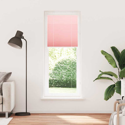 Plisserad persienn rosa 75x200 cm tyg bredd 74,4 cm polyester