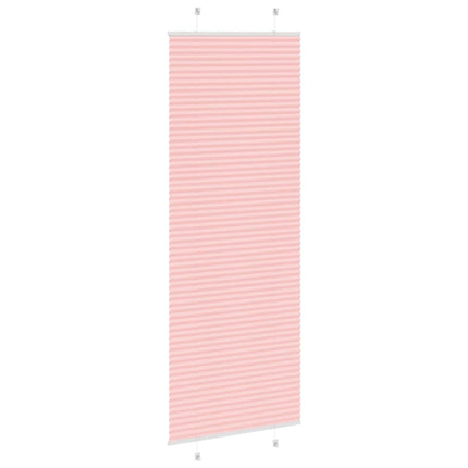 Plisserad persienn rosa 75x200 cm tyg bredd 74,4 cm polyester