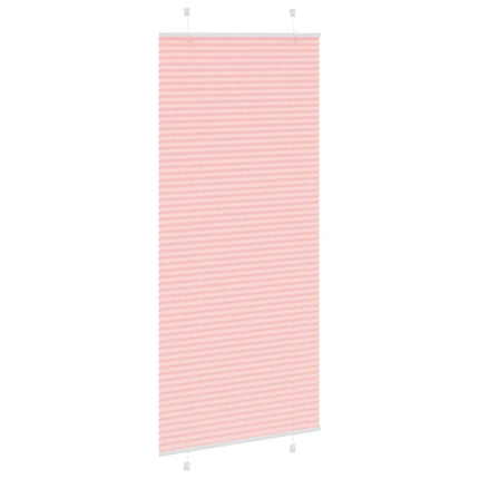 Plisserad persienn rosa 85x200 cm tyg bredd 84,4 cm polyester