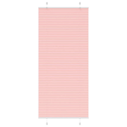 Plisserad persienn rosa 90x200 cm tyg bredd 89,4 cm polyester