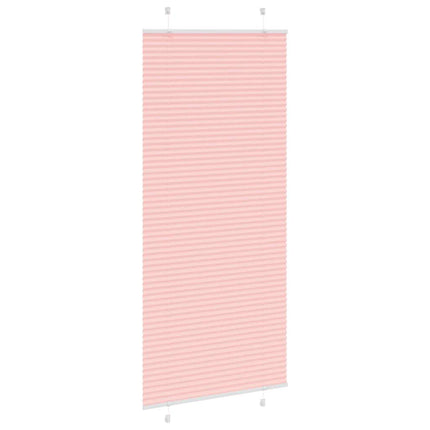 Plisserad persienn rosa 90x200 cm tyg bredd 89,4 cm polyester