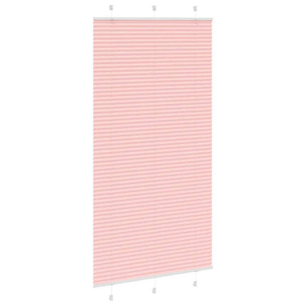 Plisserad persienn rosa 105x200 cm tyg bredd 104,4cm polyester