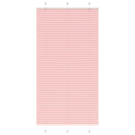 Plisserad persienn rosa 110x200 cm tyg bredd 109,4cm polyester