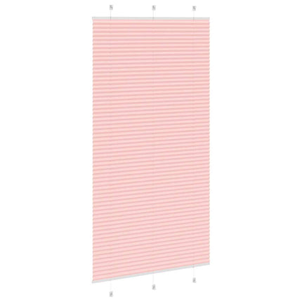 Plisserad persienn rosa 110x200 cm tyg bredd 109,4cm polyester