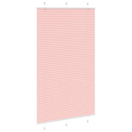 Plisserad persienn rosa 115x200 cm tyg bredd 114,4cm polyester