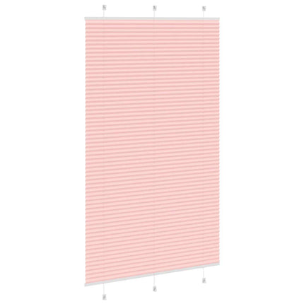 Plisserad persienn rosa 120x200 cm tyg bredd 119,4cm polyester