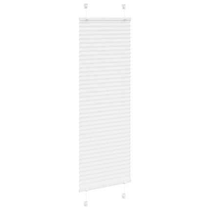 Plisserad persienn vit 40x100cm tyg bredd 39,4cm polyester