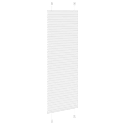 Plisserad persienn vit 50x100cm tyg bredd 49,4cm polyester