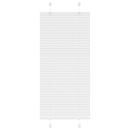 Plisserad persienn vit 65x100cm tyg bredd 64,4cm polyester