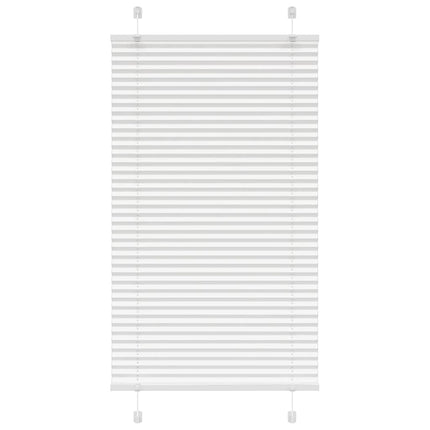 Plisserad persienn vit 80x100 cm tyg bredd 79,4 cm polyester