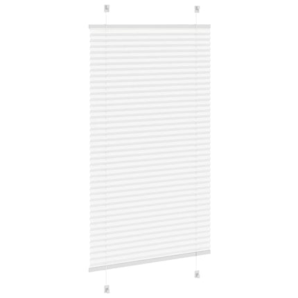 Plisserad persienn vit 80x100 cm tyg bredd 79,4 cm polyester