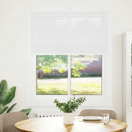 Plisserad persienn vit 105x100 cm tyg bredd 104,4cm polyester