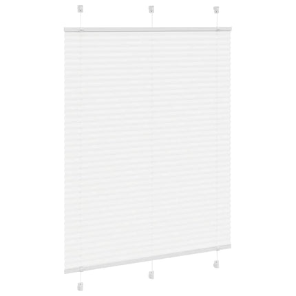 Plisserad persienn vit 105x100 cm tyg bredd 104,4cm polyester