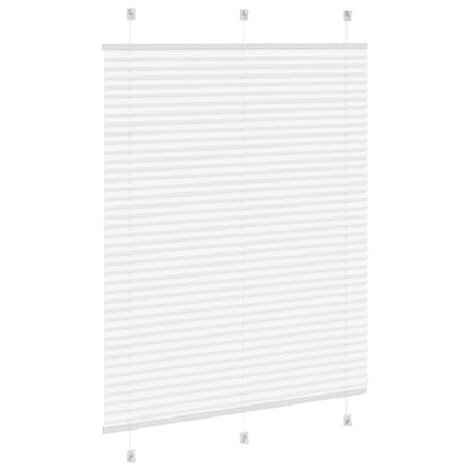 Plisserad persienn vit 105x100 cm tyg bredd 104,4cm polyester